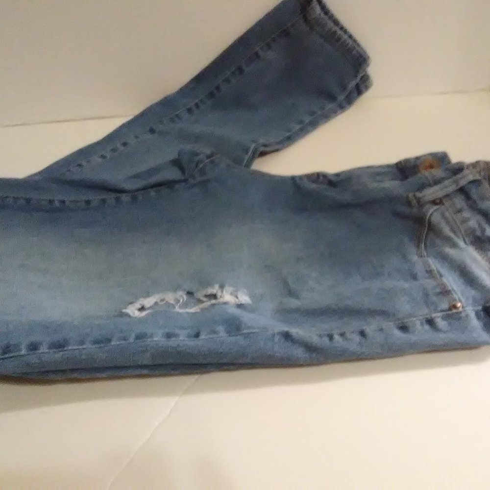 One.8 Highly Destressed Denim Jeans Size 9